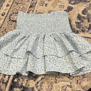 Floral Blue Women's Skirt